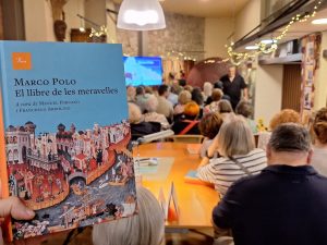 Libro de Marco Polo traducido por Manuel Forcano, profesor experto que acompaña el viaje a Kirguistán y Kazajistán.
